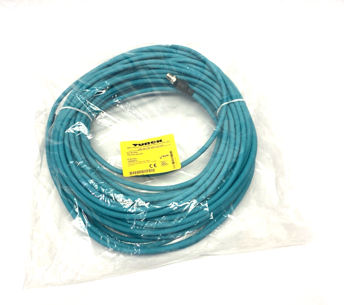 RSSX RJ45S 860-30M | Turck Dbl-End Ethernet Connection Cable X-Coded 100008472 - New - Maverick Industrial Sales