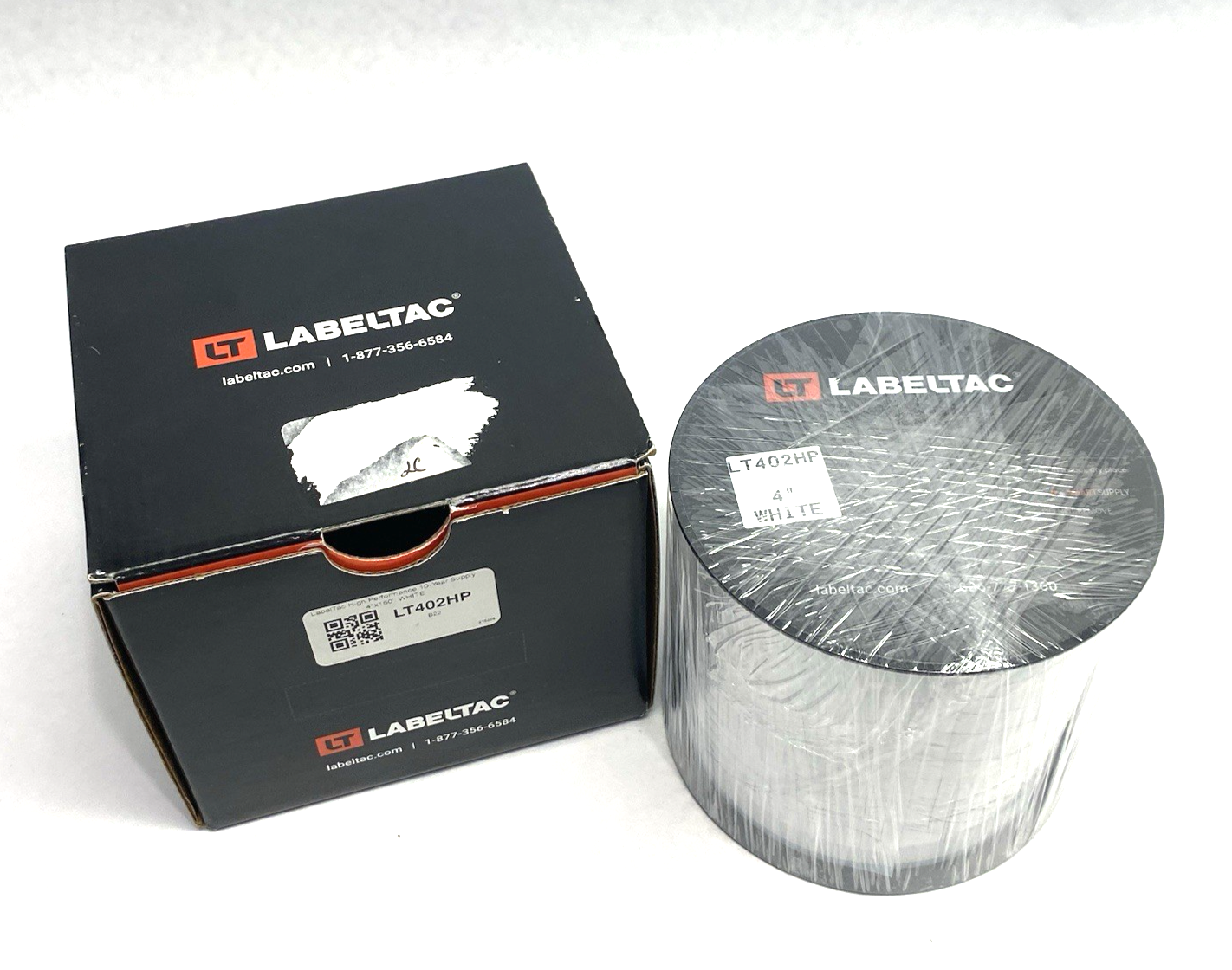 LT402HP | LabelTac Pro Model High Perf. 10 Year Vinyl Label WHITE, 4" x 150'/ROLL - New – Open box - Maverick Industrial Sales