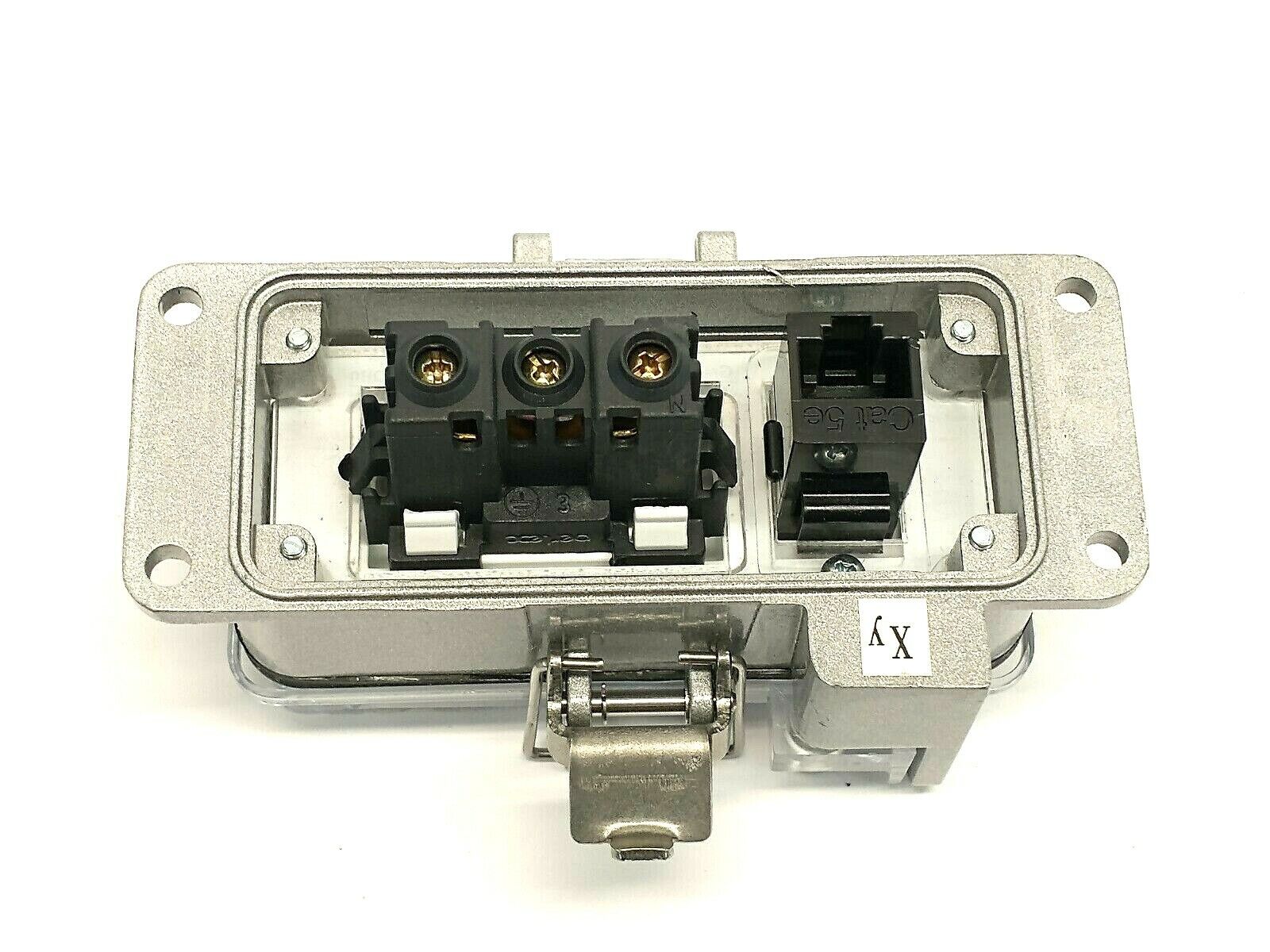 GracePort P-R2-F3RQB0 RJ45 Ethernet Panel Interface Connector 250VAC 10A - Used - Maverick Industrial Sales