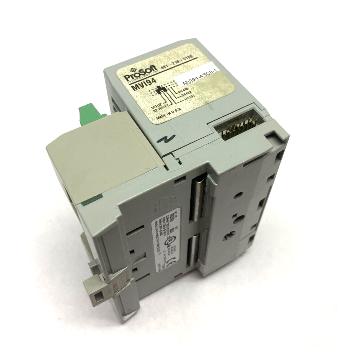 Prosoft MVI94-ASCII-1 FlexI/O Multi-Vendor Serial Interface Module Rev B02 - Maverick Industrial Sales