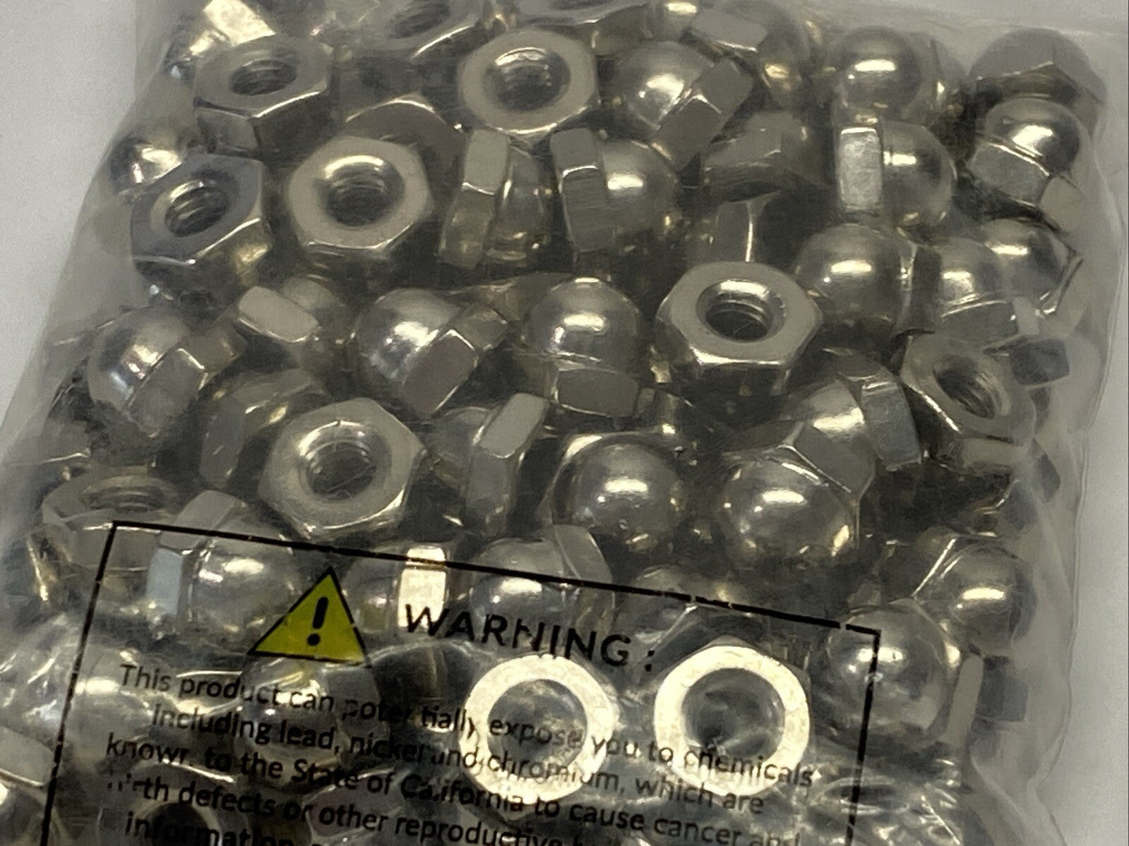 Accurate Mfg Z8220-3 Nickel-Plated Steel Acorn Nut 10-32 3/8" Width PKG OF 100 - Maverick Industrial Sales