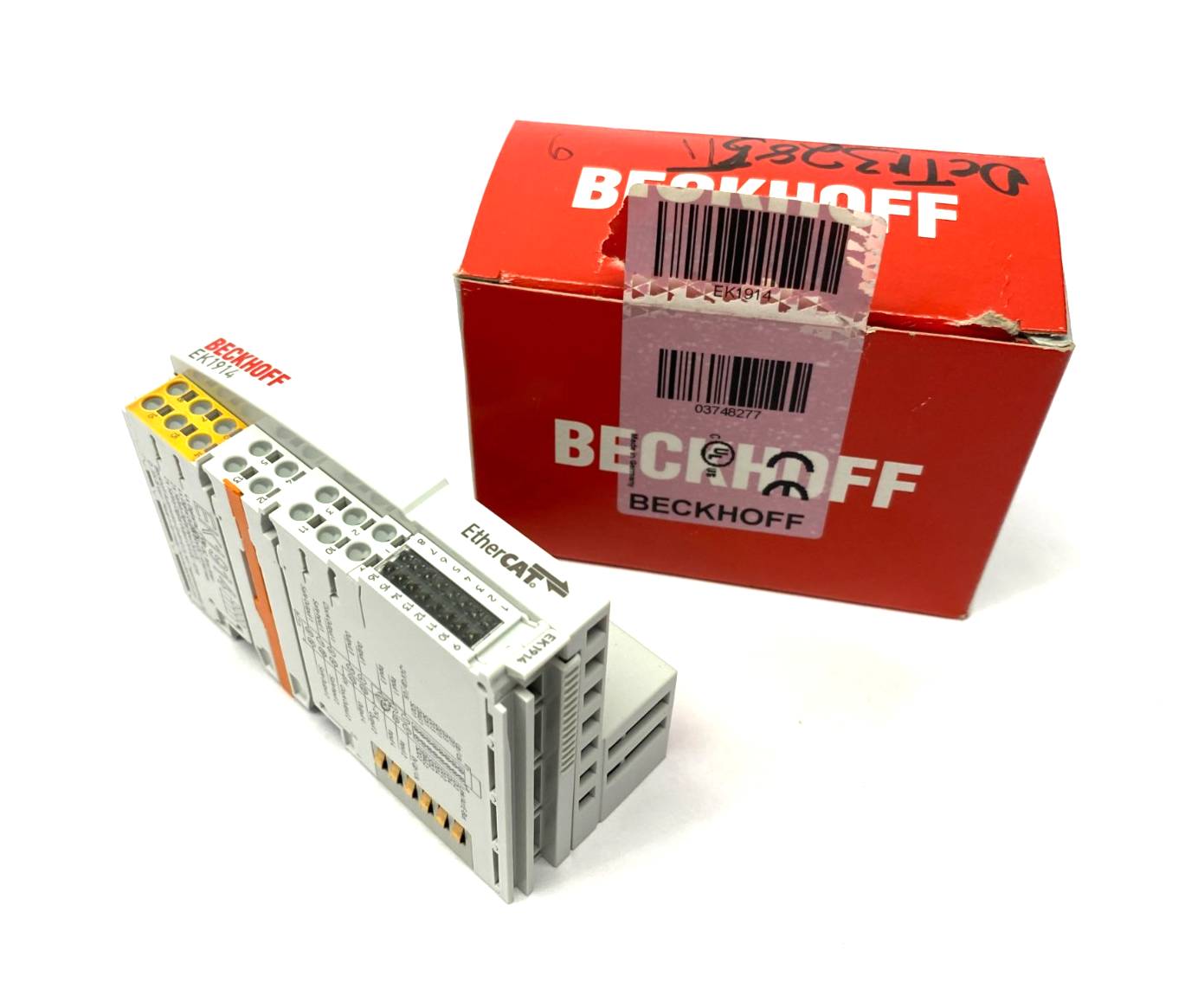 Beckhoff EK1914 EtherCAT Coupler w/ Integrated Digital Standard & Safety I/Os - Maverick Industrial Sales