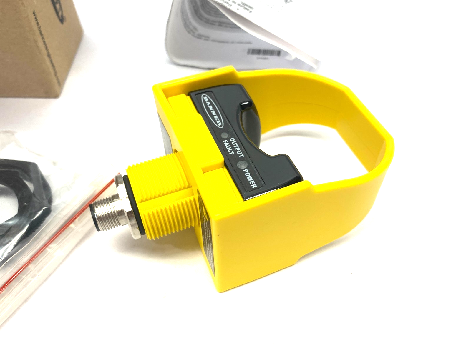Banner STBVR81Q6 Self-Checking Safety Touch Button Yellow FC M12 Integral 64192 - Maverick Industrial Sales
