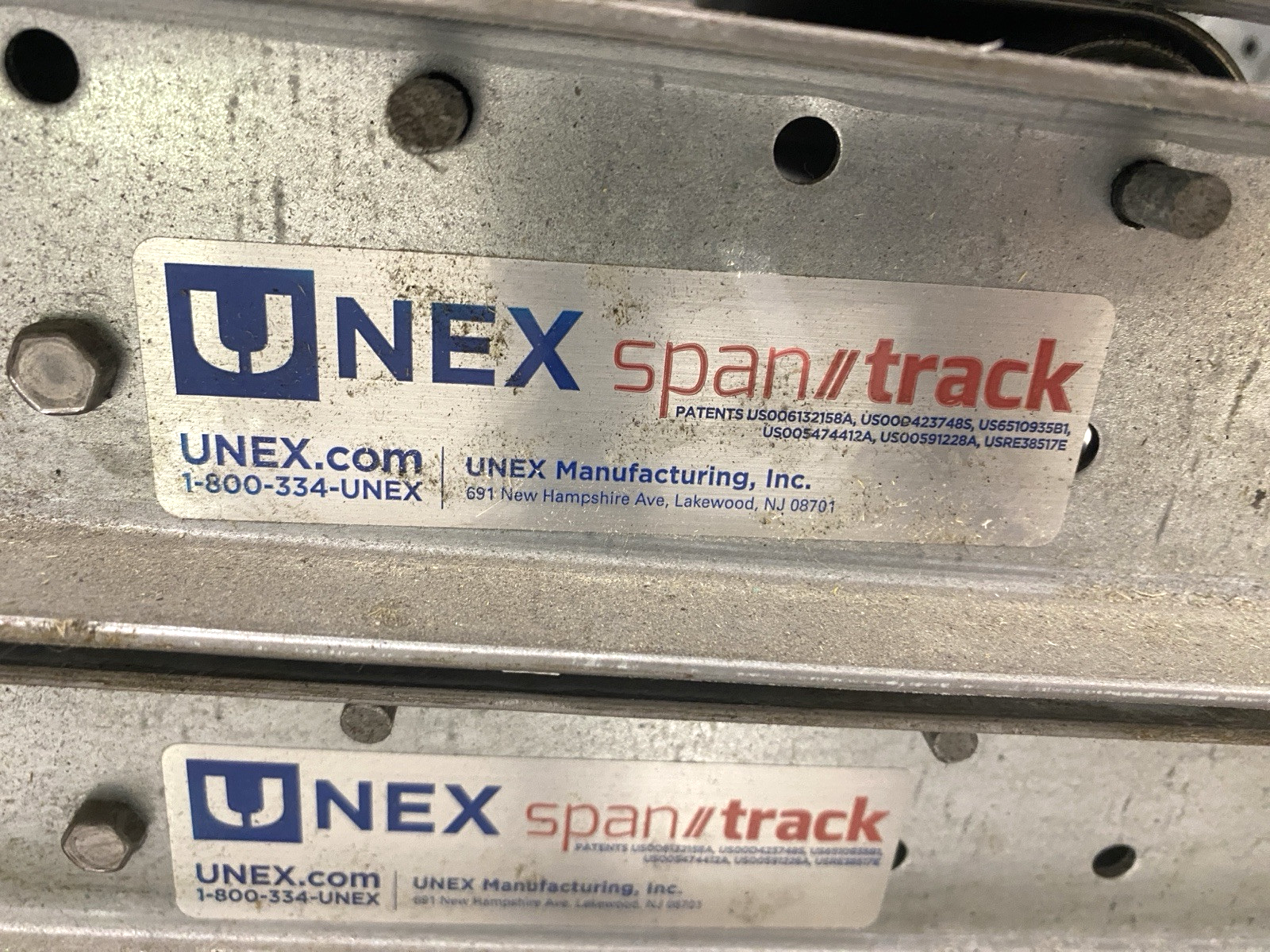 Unex 100S2R153x96 SpanTrack Carton Flow Rollers. 96 in L 15in W S2, LOT OF 12 - Maverick Industrial Sales