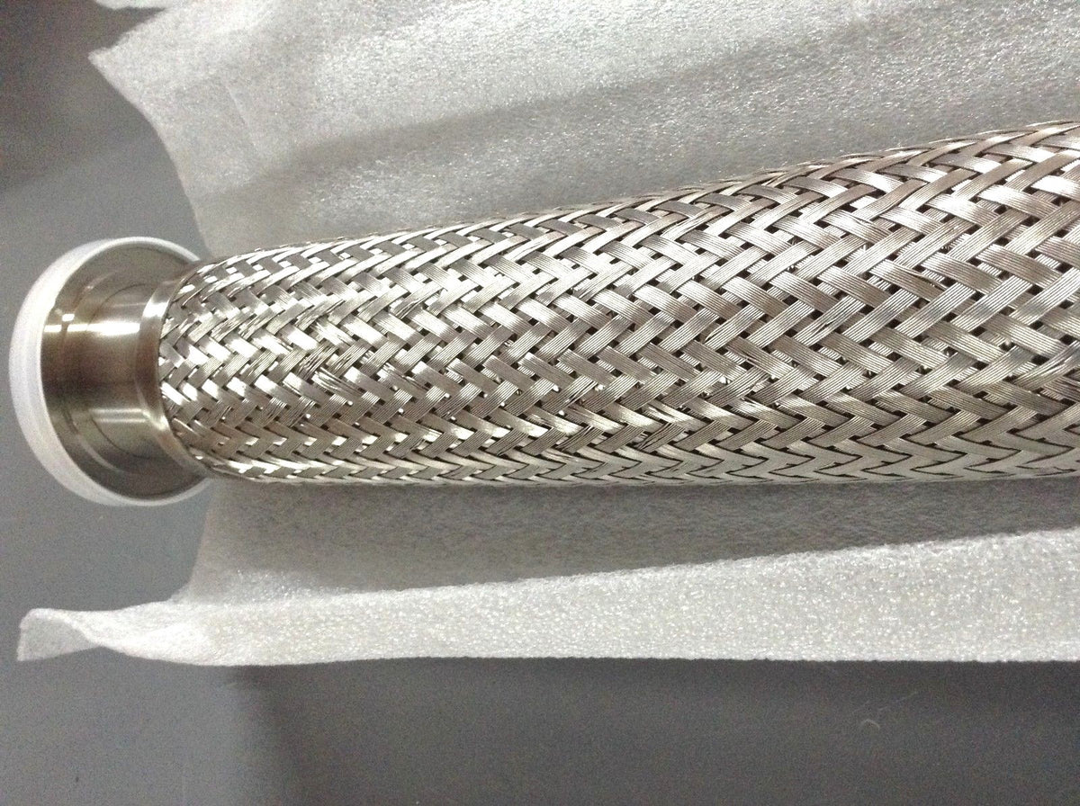Kurt J. Lesker MHB-QF-E48 Rev A1 Braided Flexible Bellows MHB2.5"X48"OALISO63s - Maverick Industrial Sales
