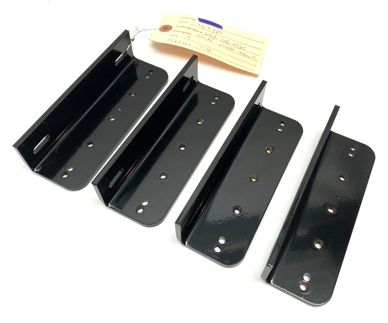 FC&A HDL106 M302 Machine Build Strike Plate Mount For Bender 21~24 LOT OF 4 - Maverick Industrial Sales