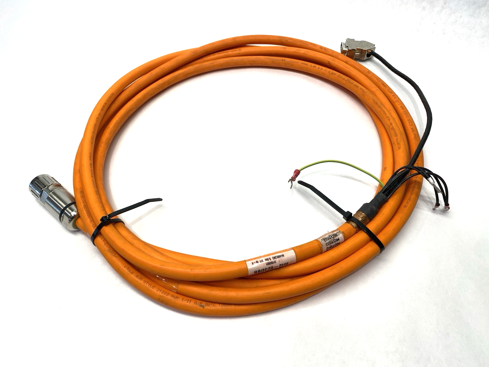 R911372062 | Bosch Rexroth Servo Motor Hybrid Cable 5m RH2-023DBB-NN-005,0 - Used - Maverick Industrial Sales