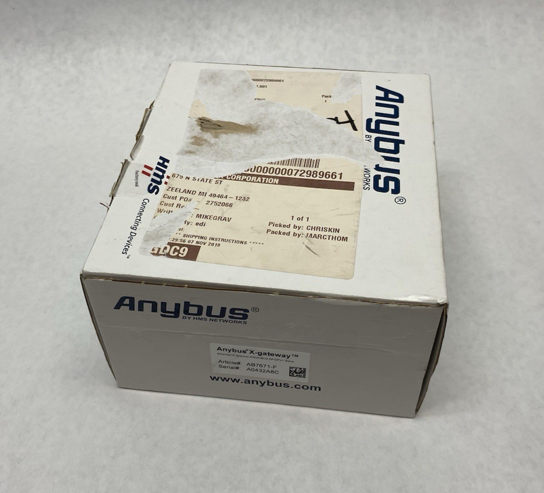 AB7671-F | HMS Networks Anybus X-gateway – EtherNet/IP Scanner - PROFIBUS Slave - New Other - Maverick Industrial Sales