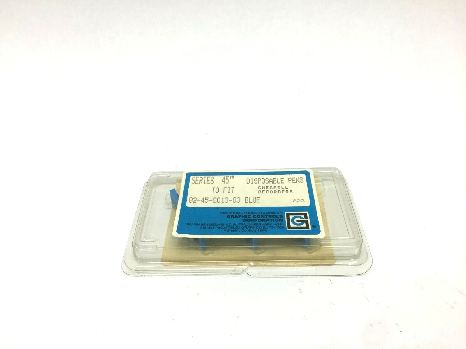 Graphic Controls 82-45-0013-03 Blue Disposable Pen Chessell Recorder PKG OF 3 - Maverick Industrial Sales