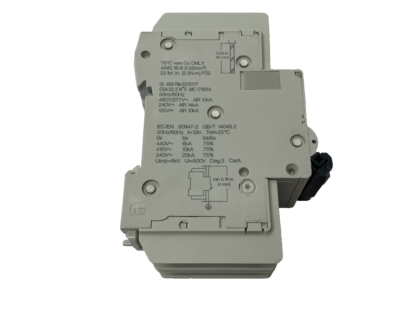 Schneider Electric M9F43225 Miniature Circuit Breaker Multi9 2-Pole 277/480V 25A - Maverick Industrial Sales