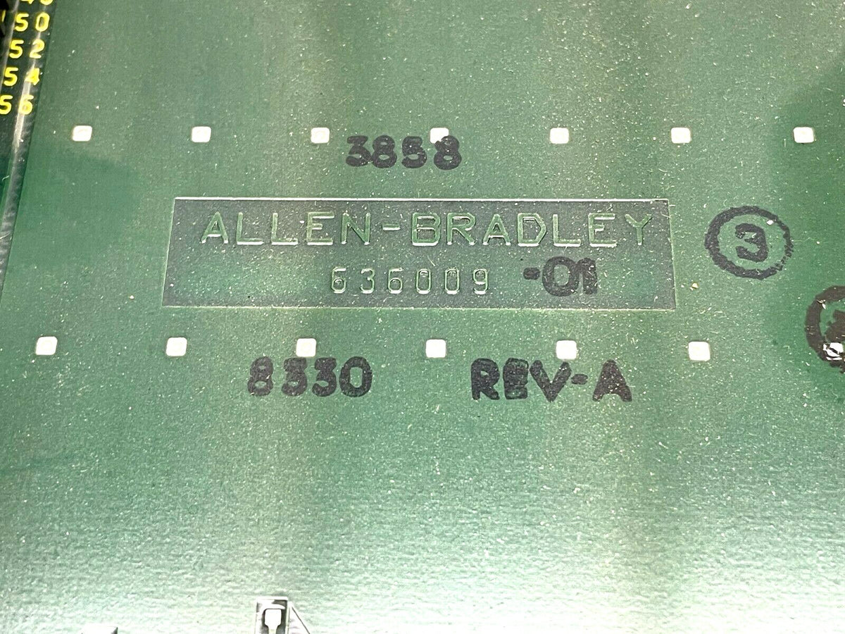 636009-01 | Allen Bradley Rev. A I/O Chassis Circuit Board - Used - Maverick Industrial Sales