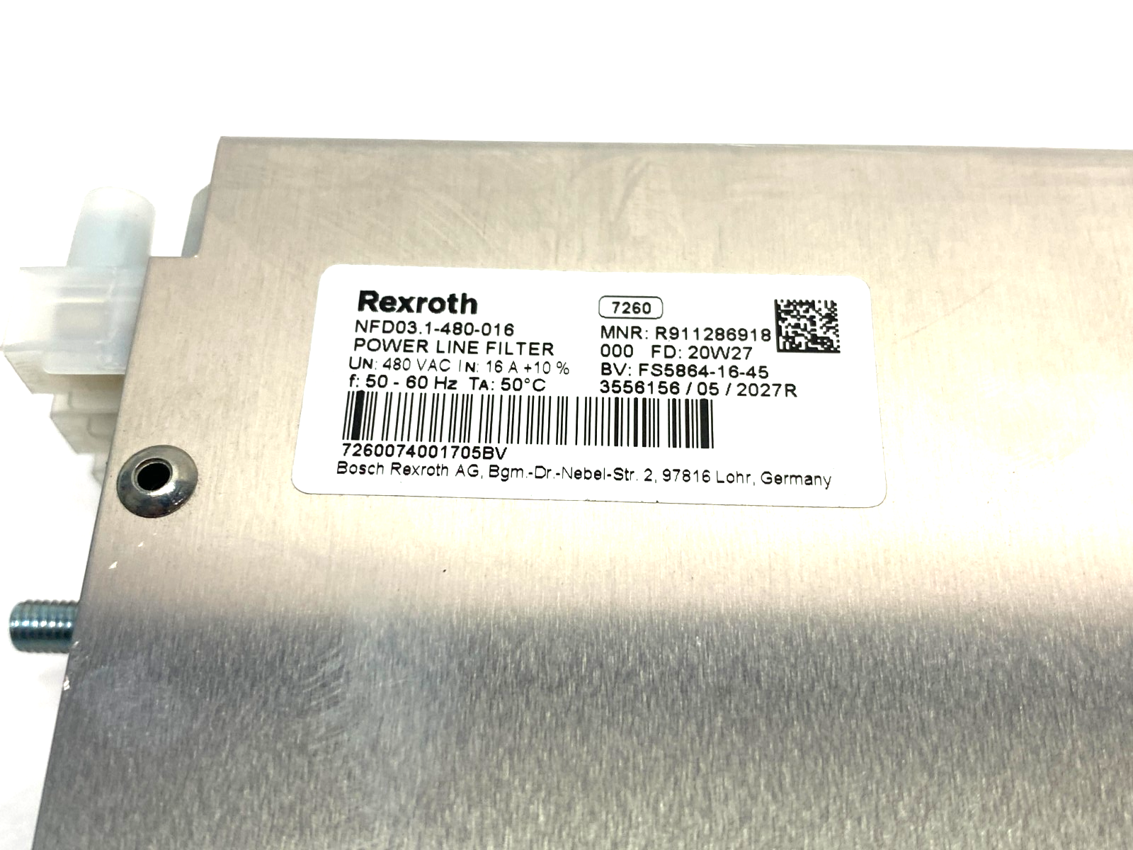 Bosch Rexroth R911286918 Power Line Filter 480VAC NFD03.1-480-016 - Maverick Industrial Sales