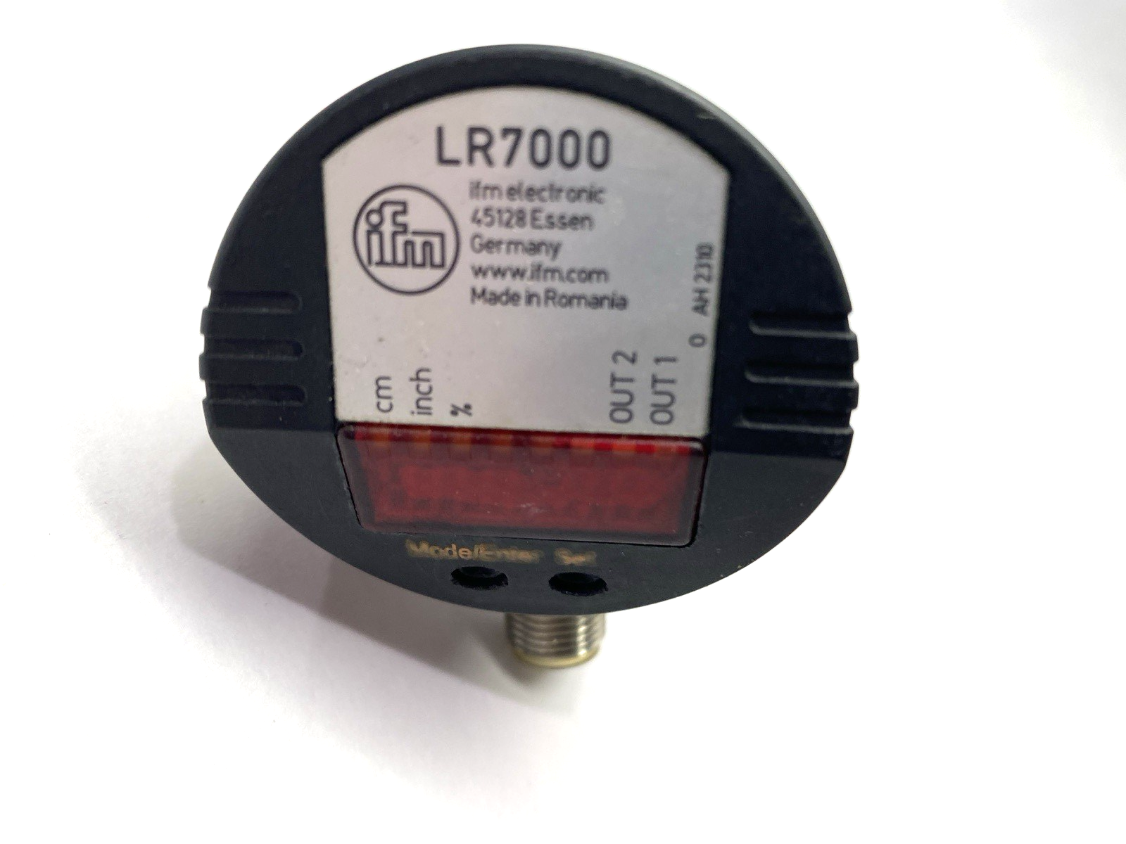 LR7000 | ifm Continuous Level Pressure Sensor 18-30VDC LR0000B-BR34AQPKG/US - Used - Maverick Industrial Sales