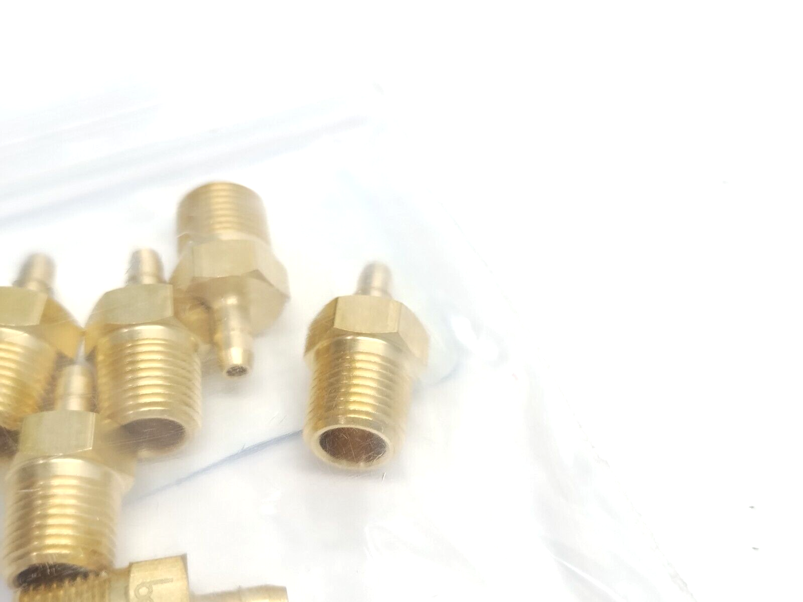 Beswick Engineering MPAH-8332 1/8" NPT To 1/8 Hose Barb Brass Fitting LOT OF 7 - Maverick Industrial Sales