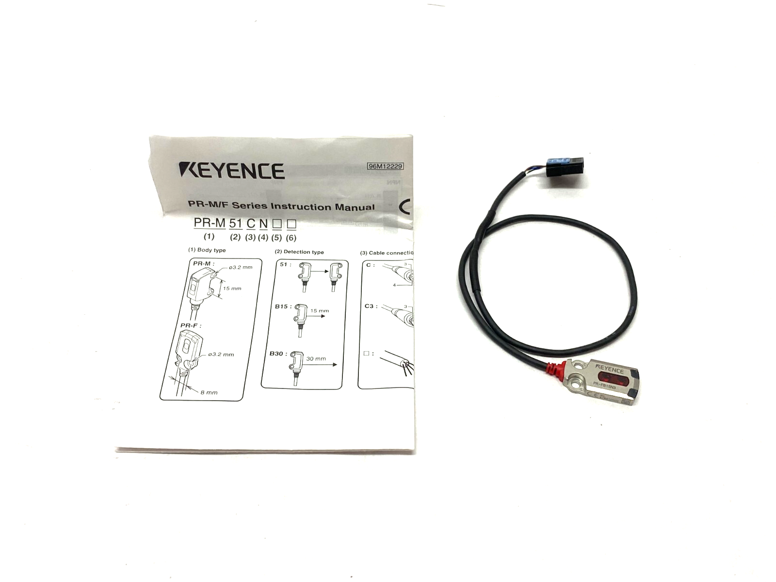 Keyence PR-FB15N3 Self-Contained Flat Reflective Photoelectric Sensor - Maverick Industrial Sales