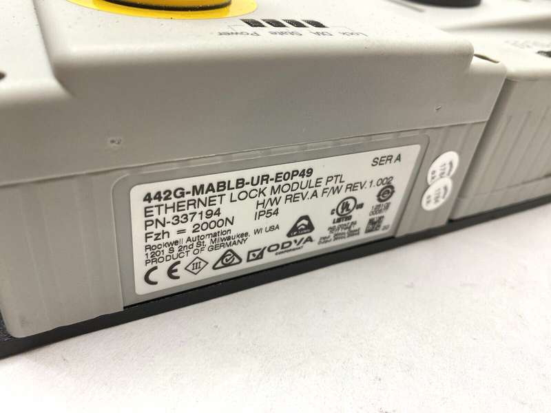 Allen Bradley 442G-MABLB-UR-E0P49 Guardmaster 337-194 Rev A FW 1.002 - Maverick Industrial Sales