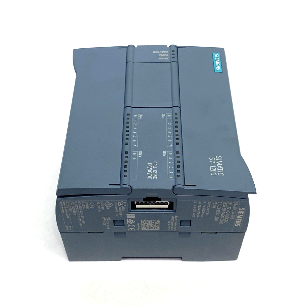 Siemens 6ES7214-1AG40-0XB0 SIMATIC S7-1200 Compact CPU Unit 1214C DC/DC/DC - Maverick Industrial Sales