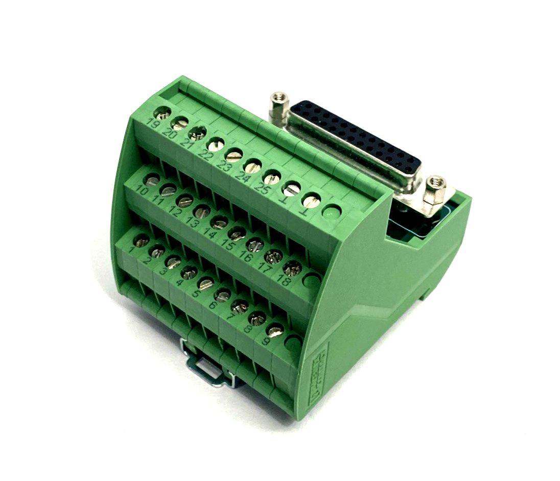 VIP-3/SC/D25SUB/F,2315188 | Phoenix Contact VIP-3/SC/D25SUB/F VARIOFACE Termination Board Module 2315188 - Used - Maverick Industrial Sales