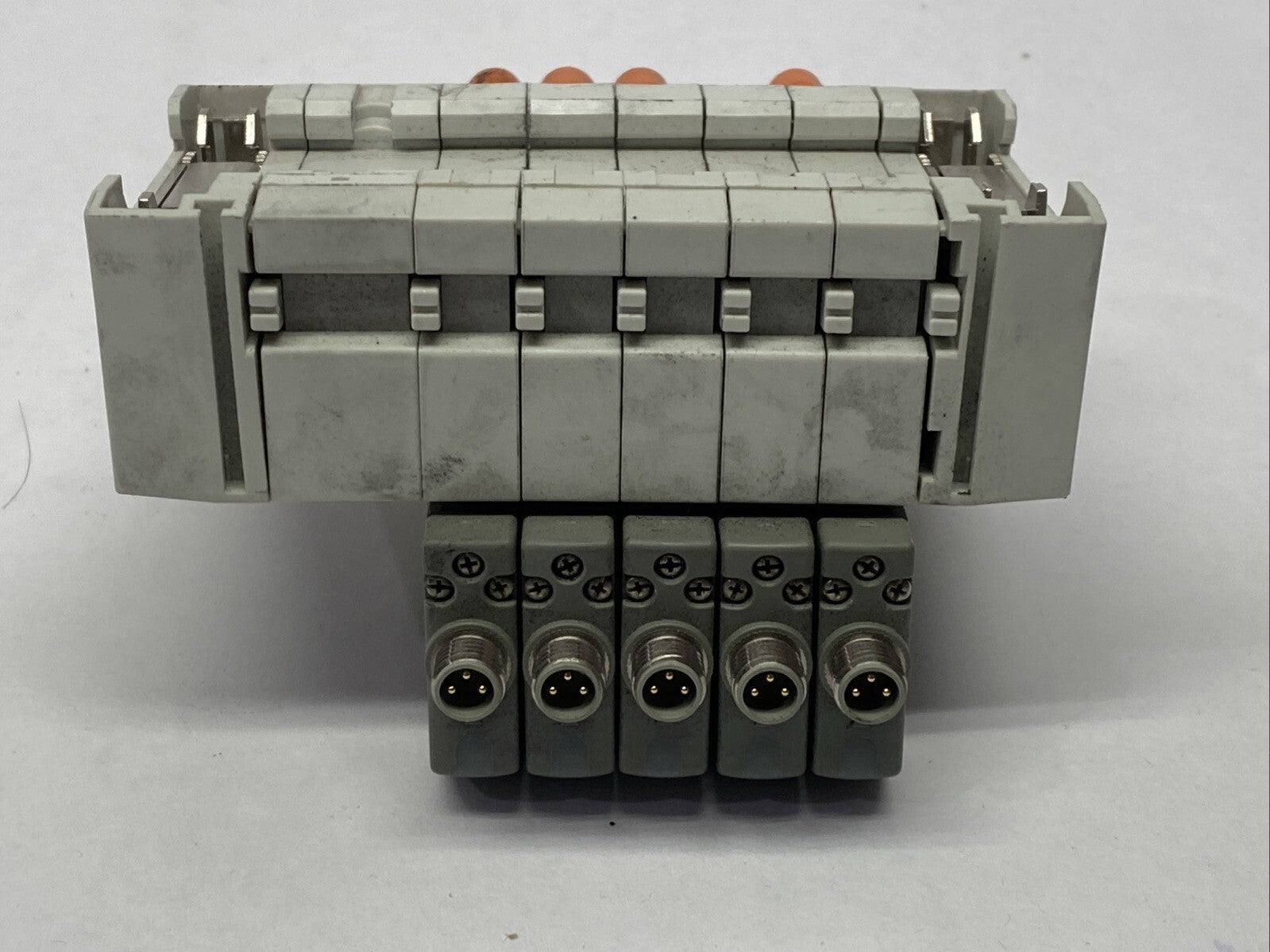 SMC SS5Y3-60-05U Cassette Style Manifold 5-Port w/ SY3140-5WOZ Solenoid Valve - Maverick Industrial Sales