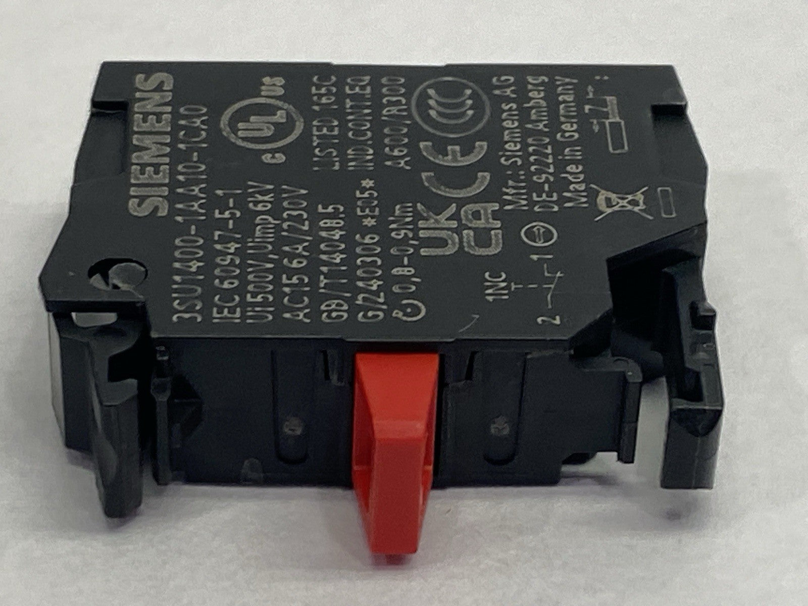 Siemens 3SU1400-1AA10-1CA0 Contact Module LOT OF 2 - Maverick Industrial Sales