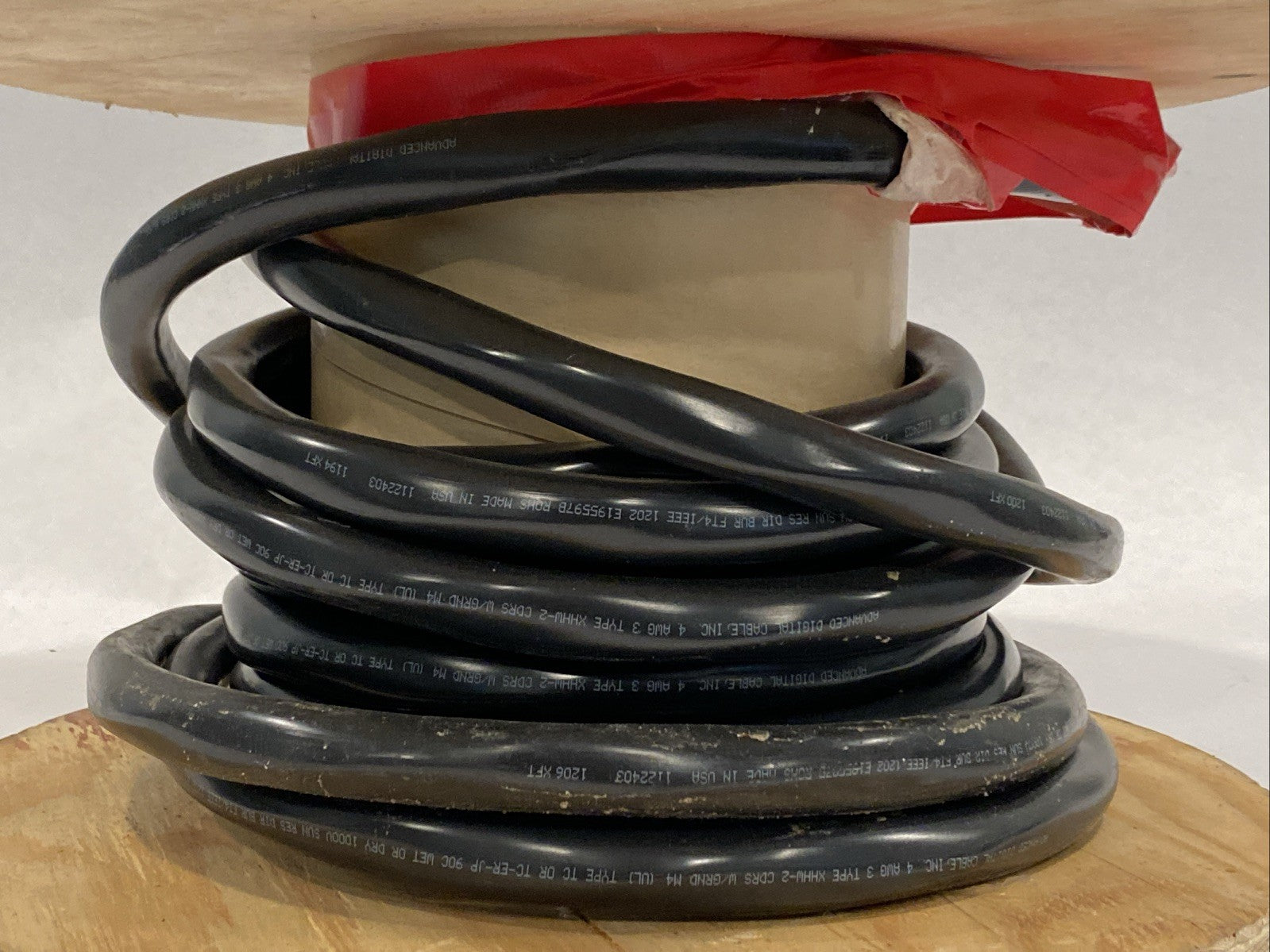Advanced Digital Cable 3H-0403 4AWG 3C STR BC XLP/PVC XHHW 2 CDRS XLP 600V 25' - Maverick Industrial Sales