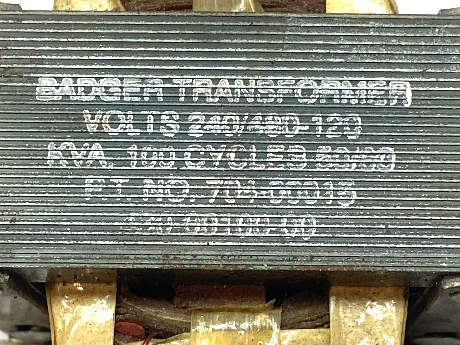 Badger 704-00015 Single Phase Control Transformer 0.100kVA 240/480V to 120V - Maverick Industrial Sales