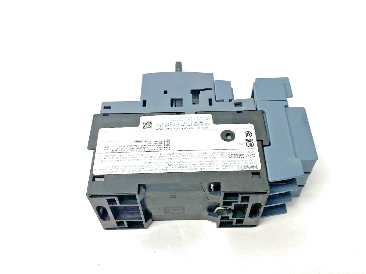Siemens 3RV2411-1JA10 SIRIUS Circuit breaker size S00 for transformer protection - Maverick Industrial Sales