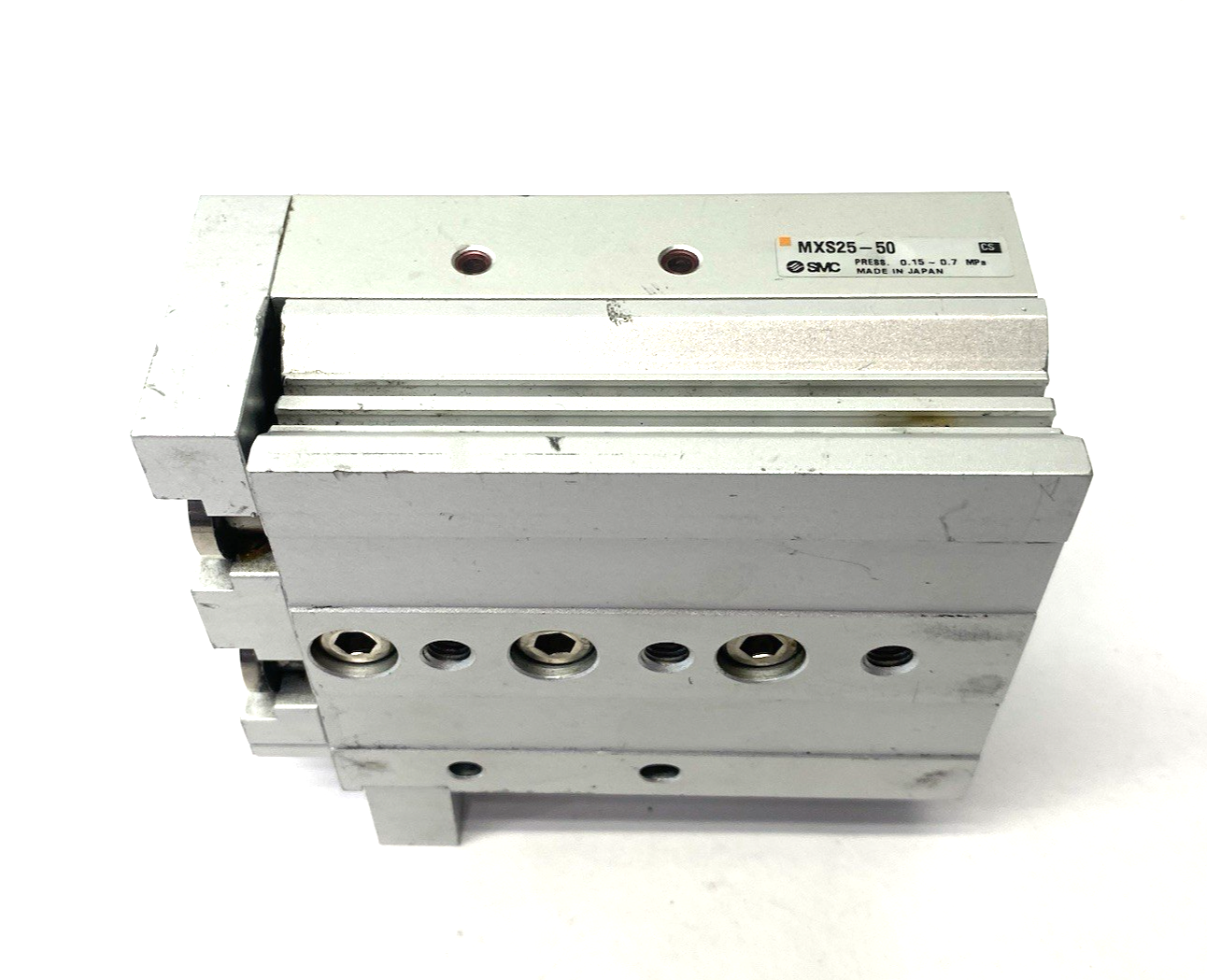 SMC MXS25-50 Double Acting Guided Cylinder Slide Table 25mm Bore 50mm Stroke - Maverick Industrial Sales
