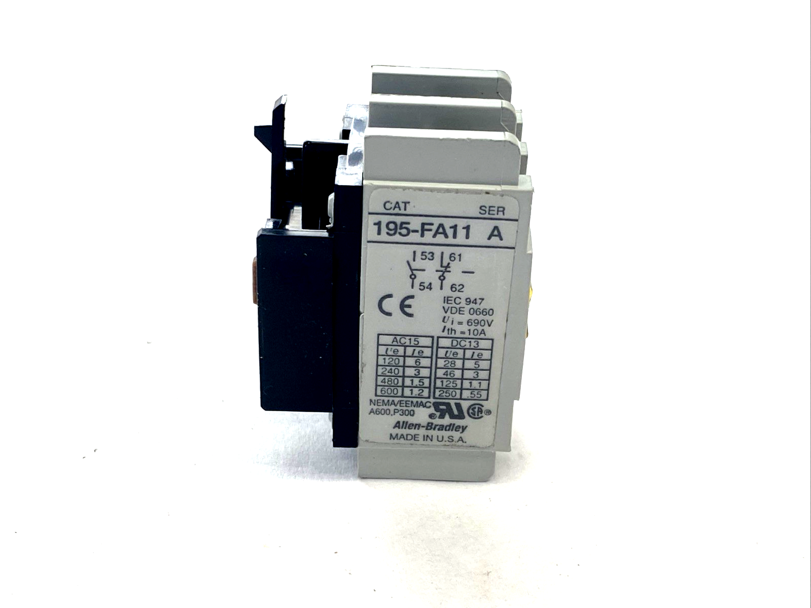 Allen Bradley 195-FA11 Ser. A Auxiliary Contact Block - Maverick Industrial Sales