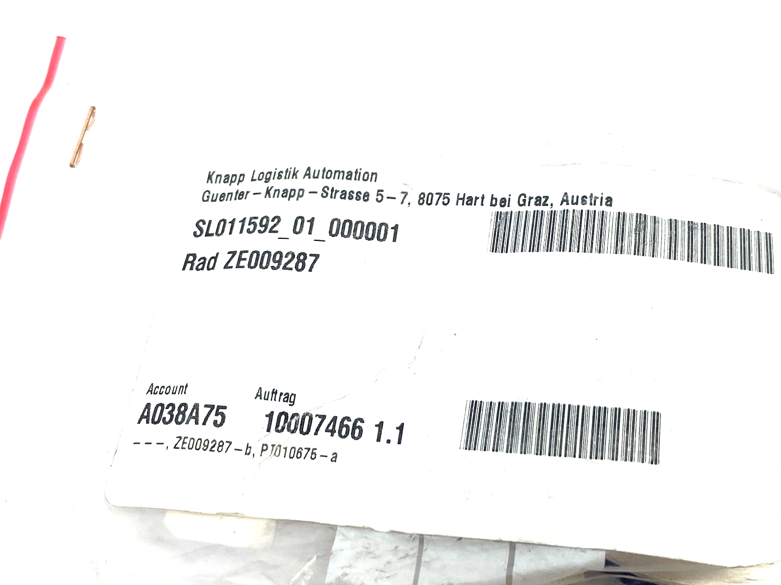 Knapp SL011592_01_000001 Wheel Module ZE009287 - Maverick Industrial Sales