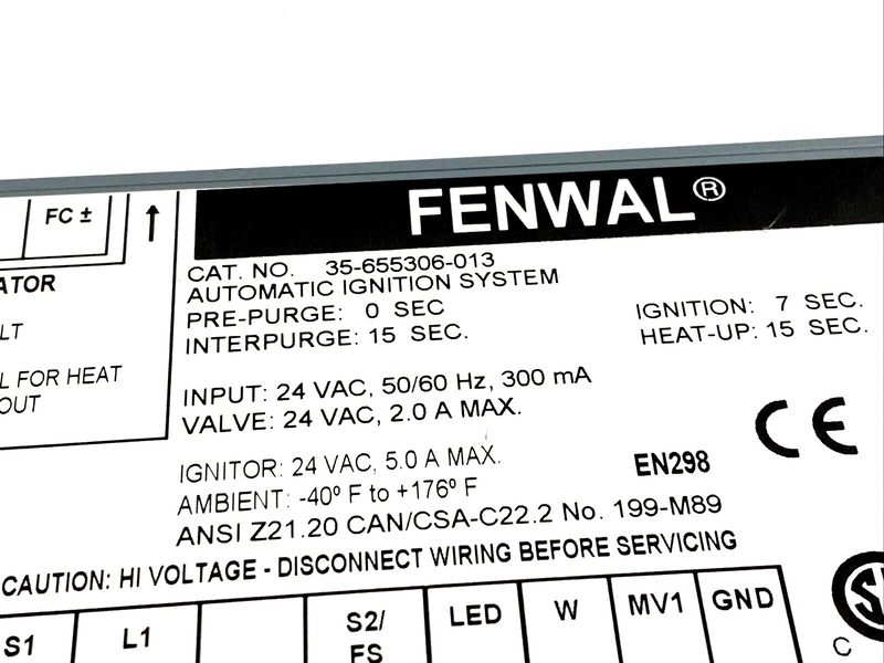 Fenwal 35-655306-013 Ignition Control System - Maverick Industrial Sales