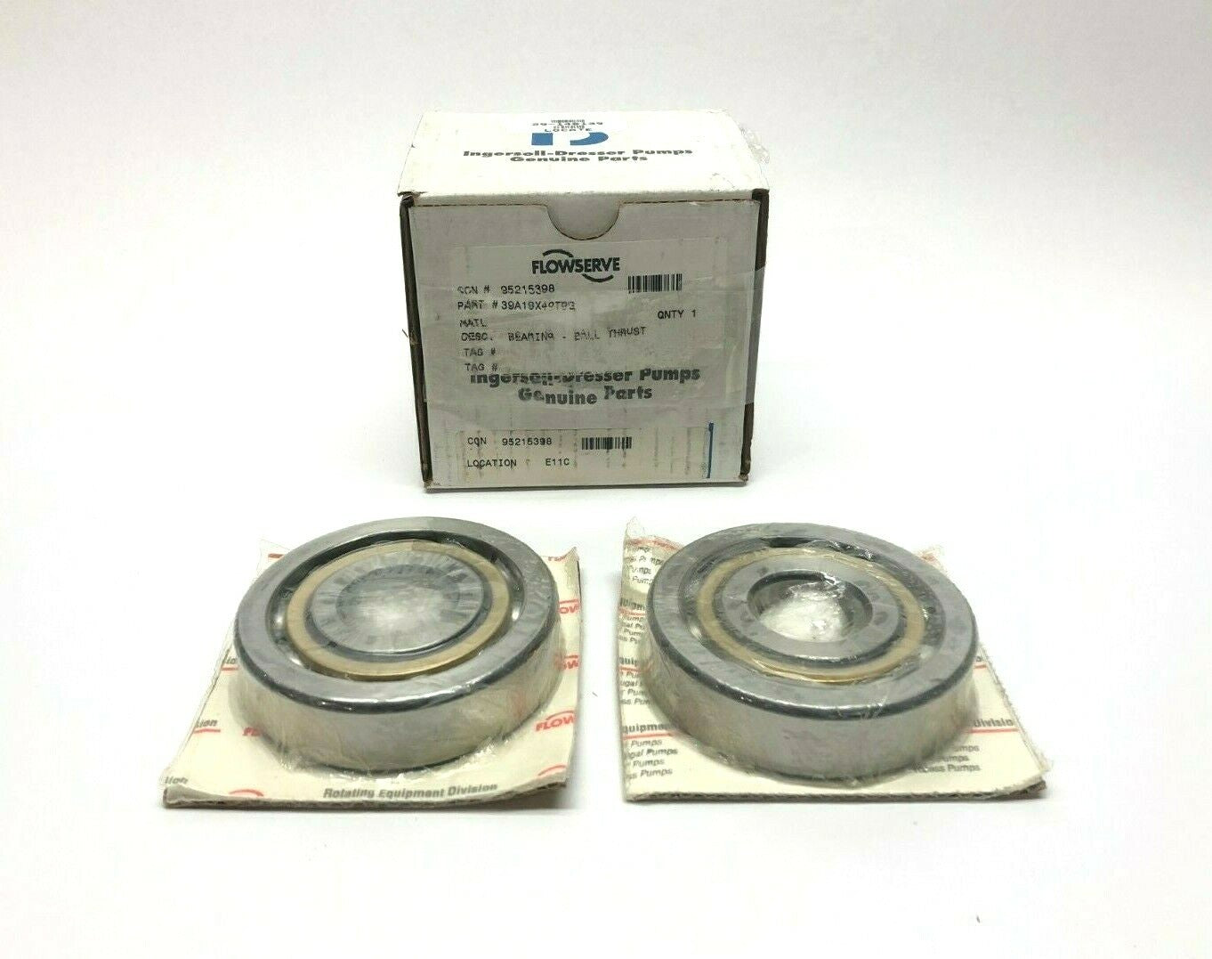 Flowserve 39A19X407BG Ball-Thrust Bearing Set 95215398 - New – Open box - Maverick Industrial Sales