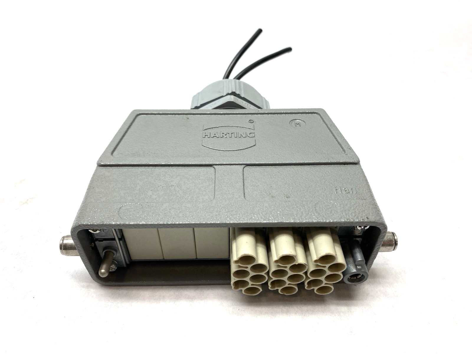 19300240448 | Harting Hood Connector Assembly w/ 3x 09140063041 Protected Modules - Used - Maverick Industrial Sales