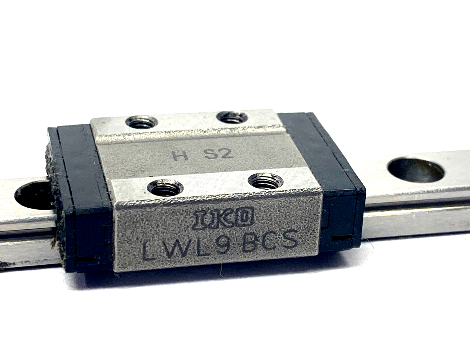 IKO LWL9R160BHS2 Linear Guide Rail 160mm w/ x2 LWL9BCS Guide Bearing Blocks - Maverick Industrial Sales