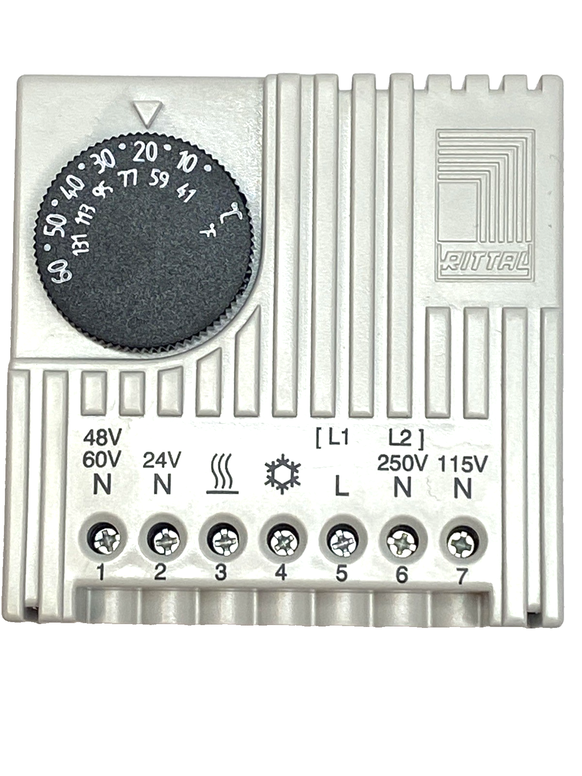 Rittal 3110.000 Internal Enclosure Thermostat 5–60°C 24–230V AC/DC - Maverick Industrial Sales