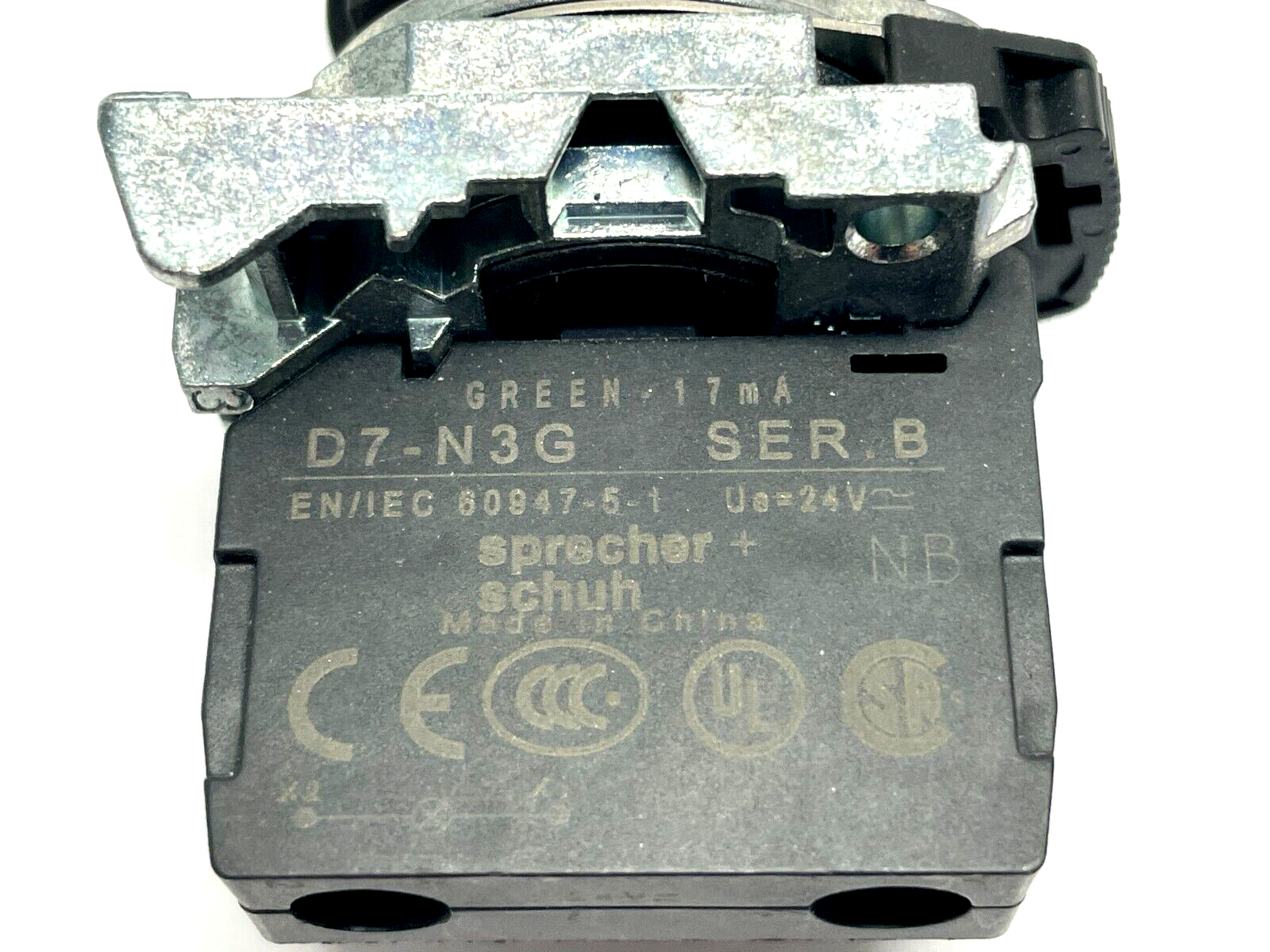 Allen Bradley 800FP-LF3 Pushbutton Switch w/ D7-N3G Ser. B Lamp Module - Maverick Industrial Sales