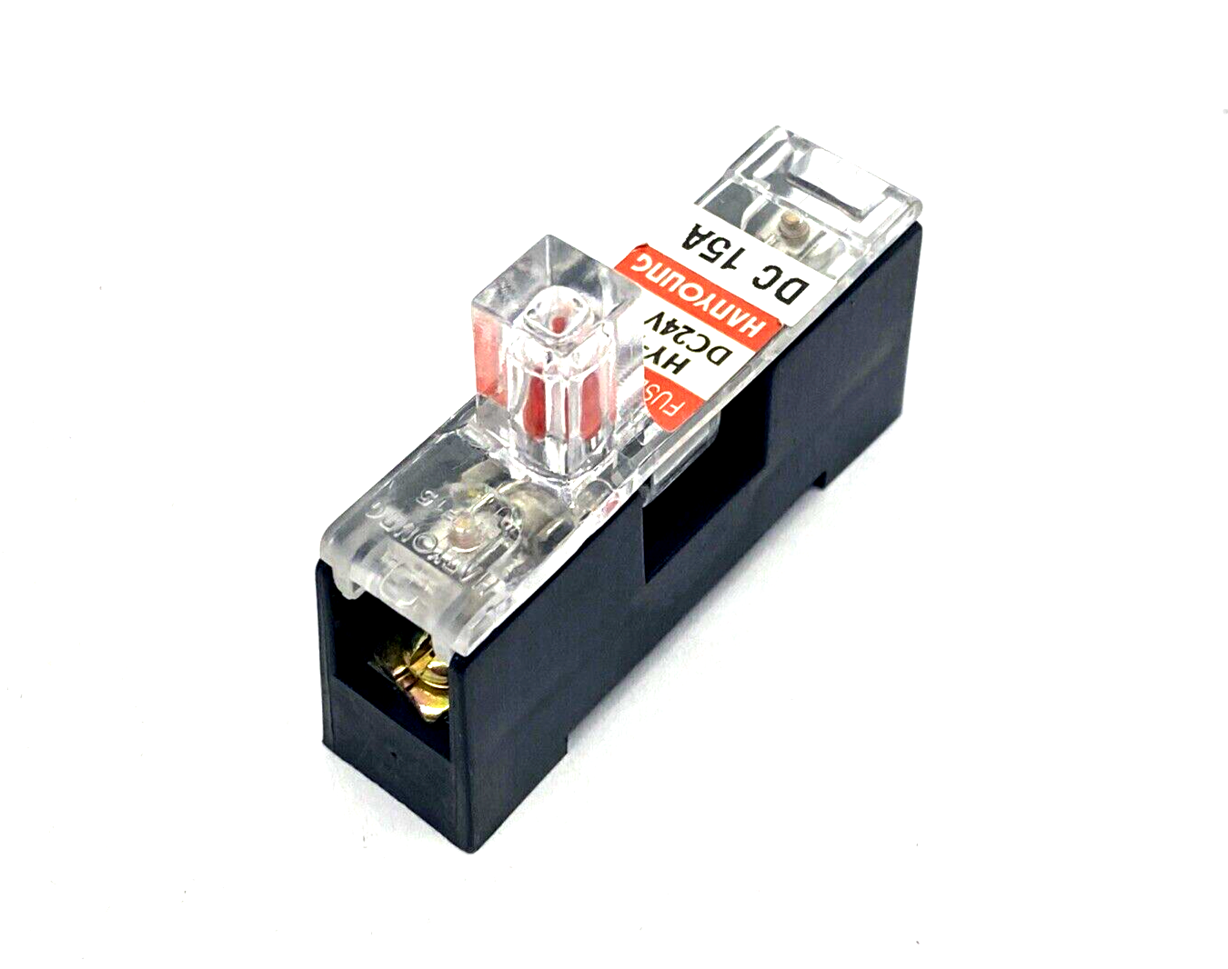 Hanyoung HY-F15 Fuse Holder 24VDC 10A LOT OF 3 - Maverick Industrial Sales
