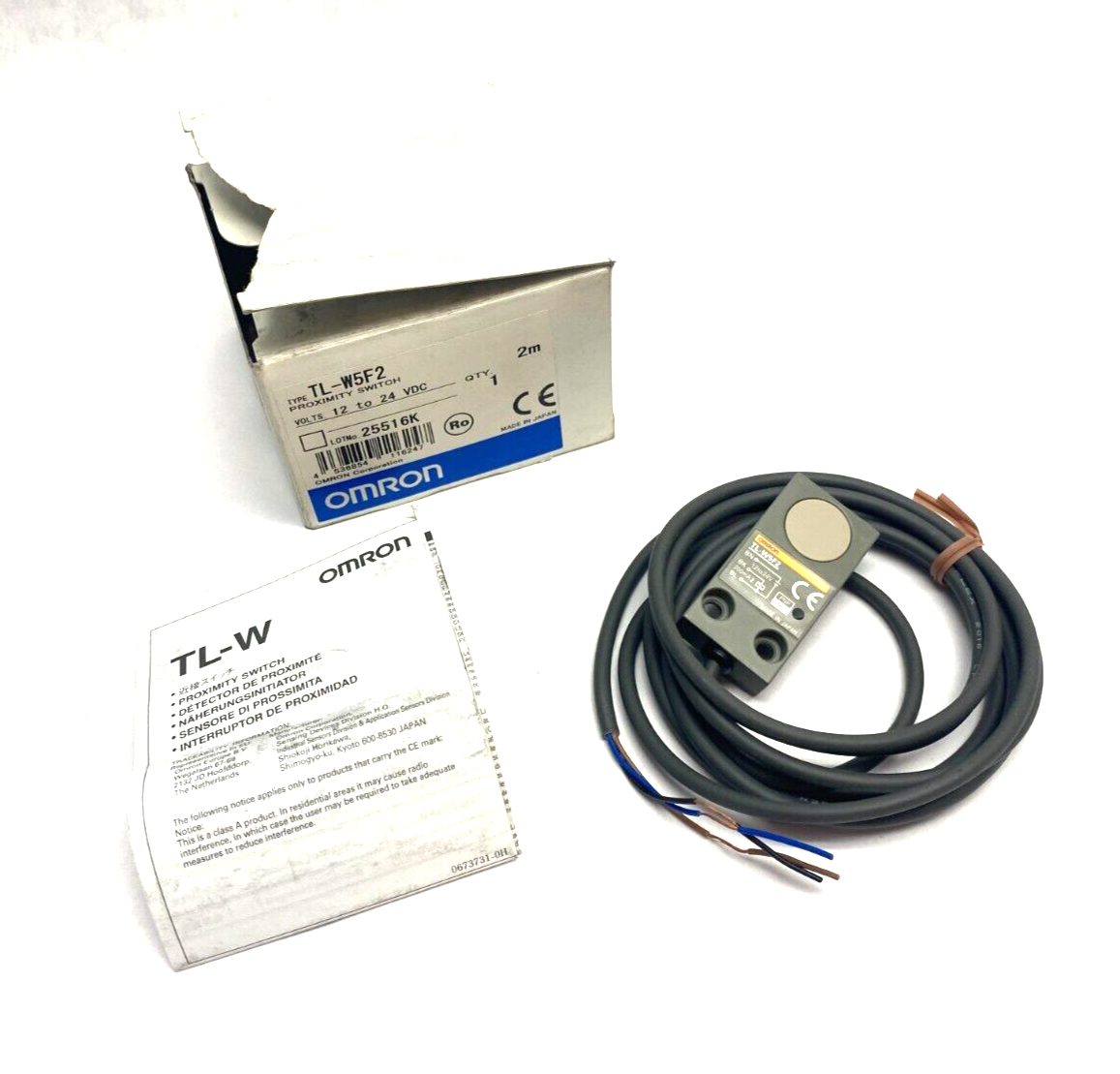 TL-W5F2 | Omron Inductive Proximity Switch Sensor 12~24VDC - New – Open box - Maverick Industrial Sales