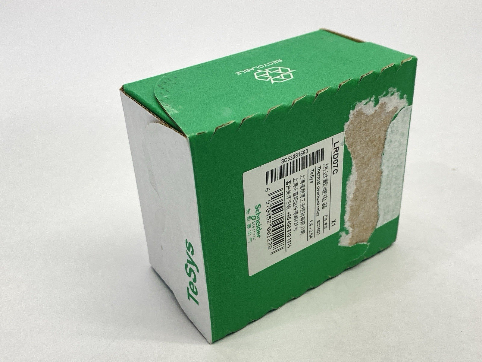 LRD07C | Schneider Electric TeSys Thermal Overload Relay 1.6-2.5A - New - Maverick Industrial Sales