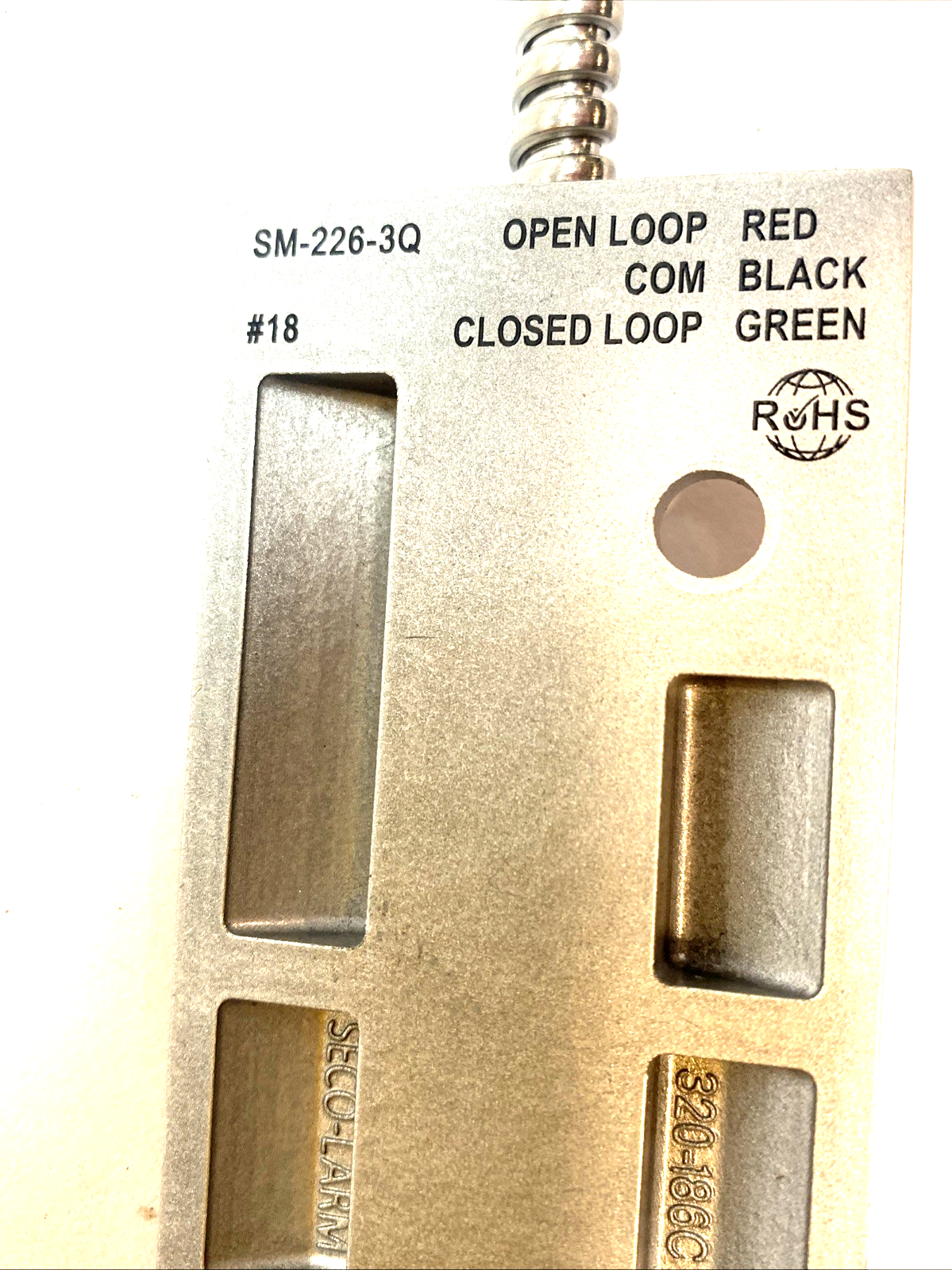 Seco-Larm SM-226L-3Q Overhead Door Magnetic Contact 2.75″ Gap Open/Closed Loop - Maverick Industrial Sales