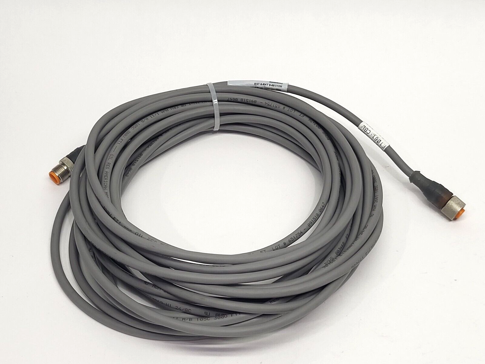 Lumberg Automation RST 8-RKT 8-661/10M Double-Ended Cordset 8-Pin 600006442 - Used - Maverick Industrial Sales