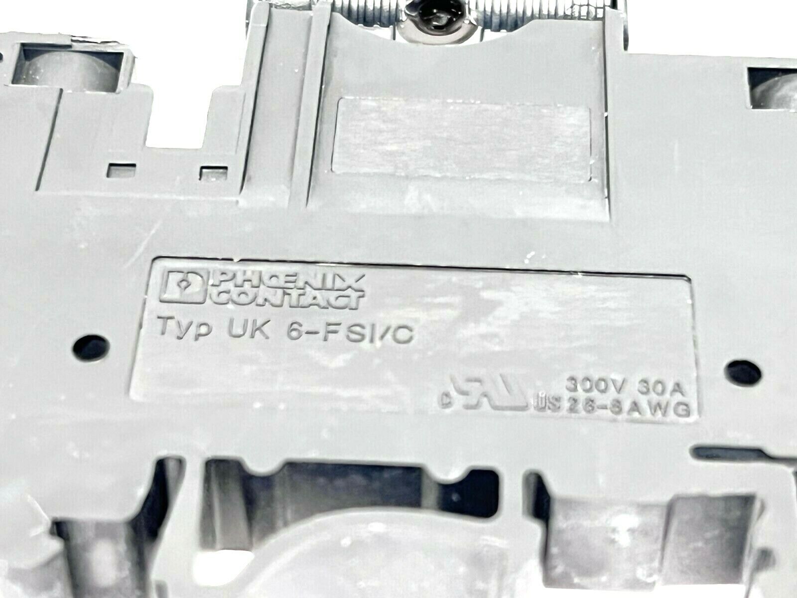 Phoenix Contact UK 6-FSI/C Terminal Block w/ TCP 2.0A Circuit Breaker - Maverick Industrial Sales