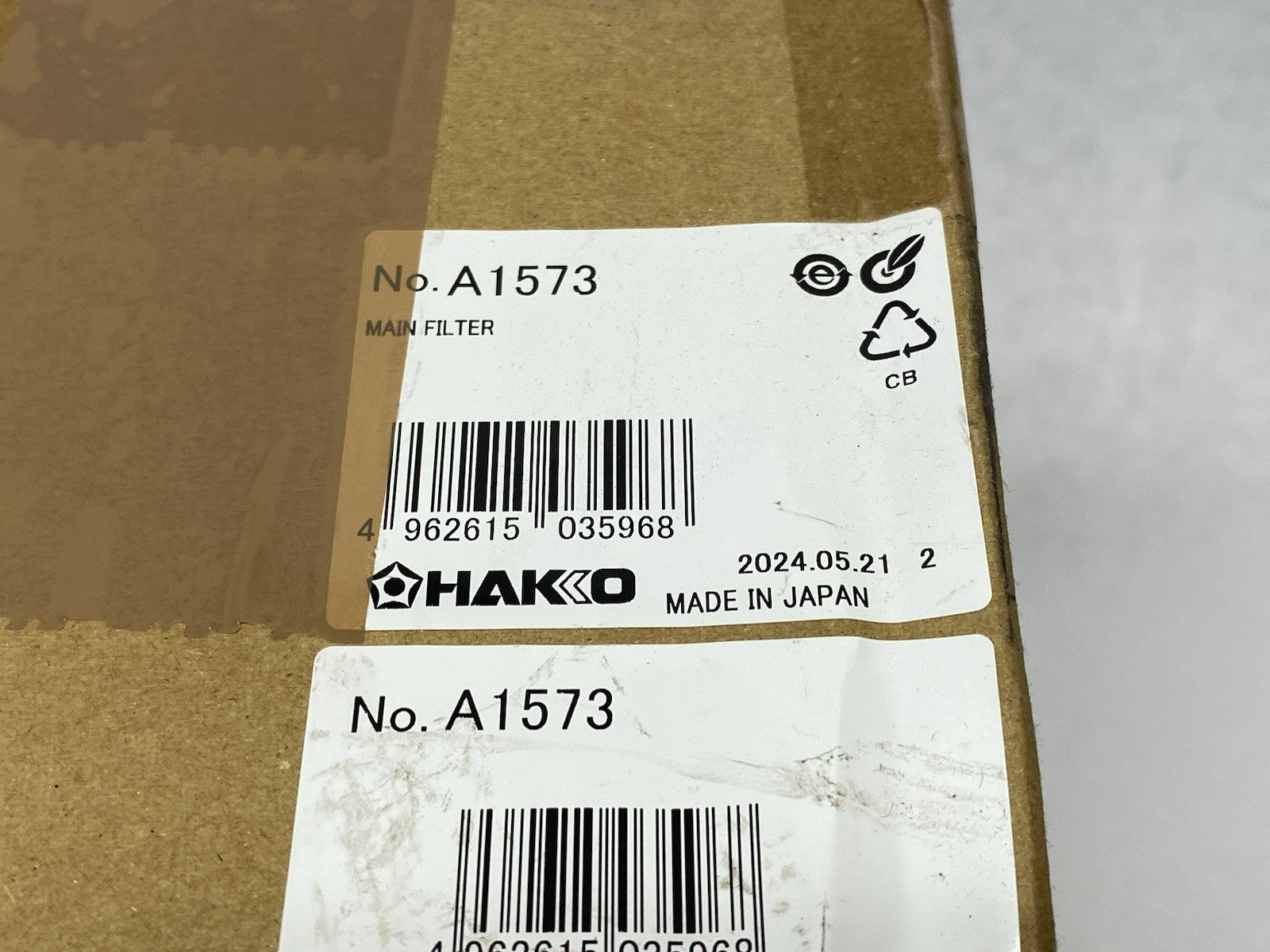 A1573 | HAKKO Main Filter, HEPA Filter for FA-430 - New - Maverick Industrial Sales