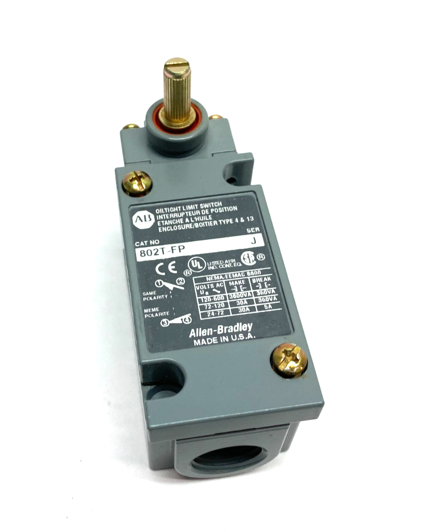 Allen Bradley 802T-FP Ser. J Metal Plug-In Oiltight Limit Switch - Maverick Industrial Sales