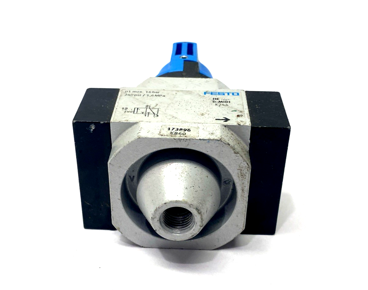 HE-1/2-D-MIDI-NPT | Festo Pneumatic On/Off Valve - Used - Maverick Industrial Sales