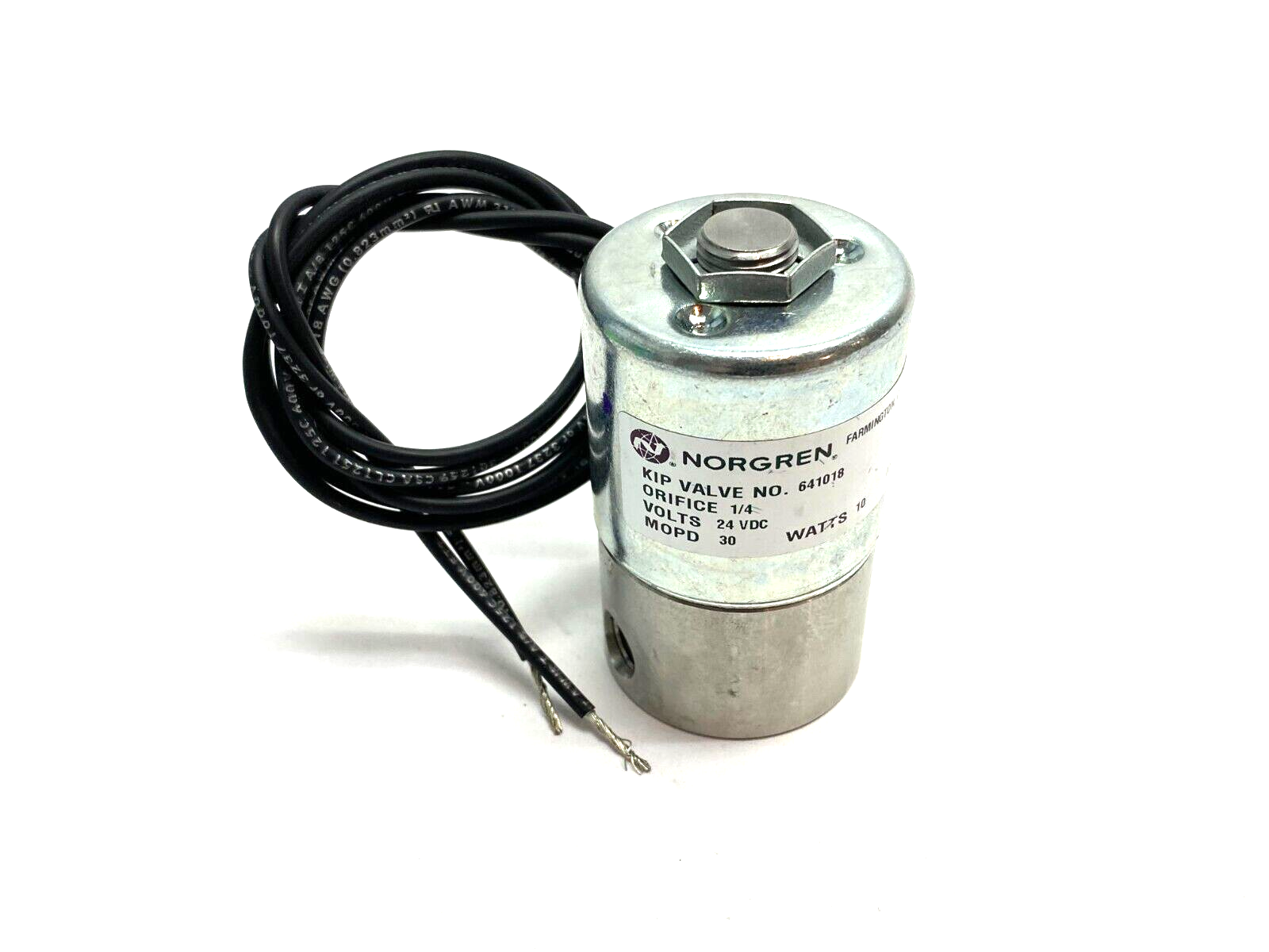 Norgren Kip 641018-24VDC Pneumatic Valve 1/4" NPT Ports 24VDC 10W - Maverick Industrial Sales
