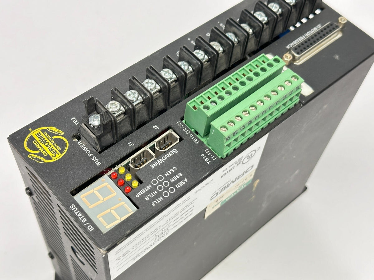 SAC-SW203/E | Ormec Rev 1.0.13 Servowire Servo Motor Drive Controller Encoder - Used - Maverick Industrial Sales