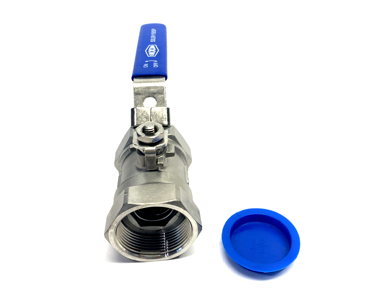 SSLBV150SP | Dixon Stainless Steel Ball Valve, Lockable Handle 1-1/2" NPT 1000 WOG - New – Open box - Maverick Industrial Sales
