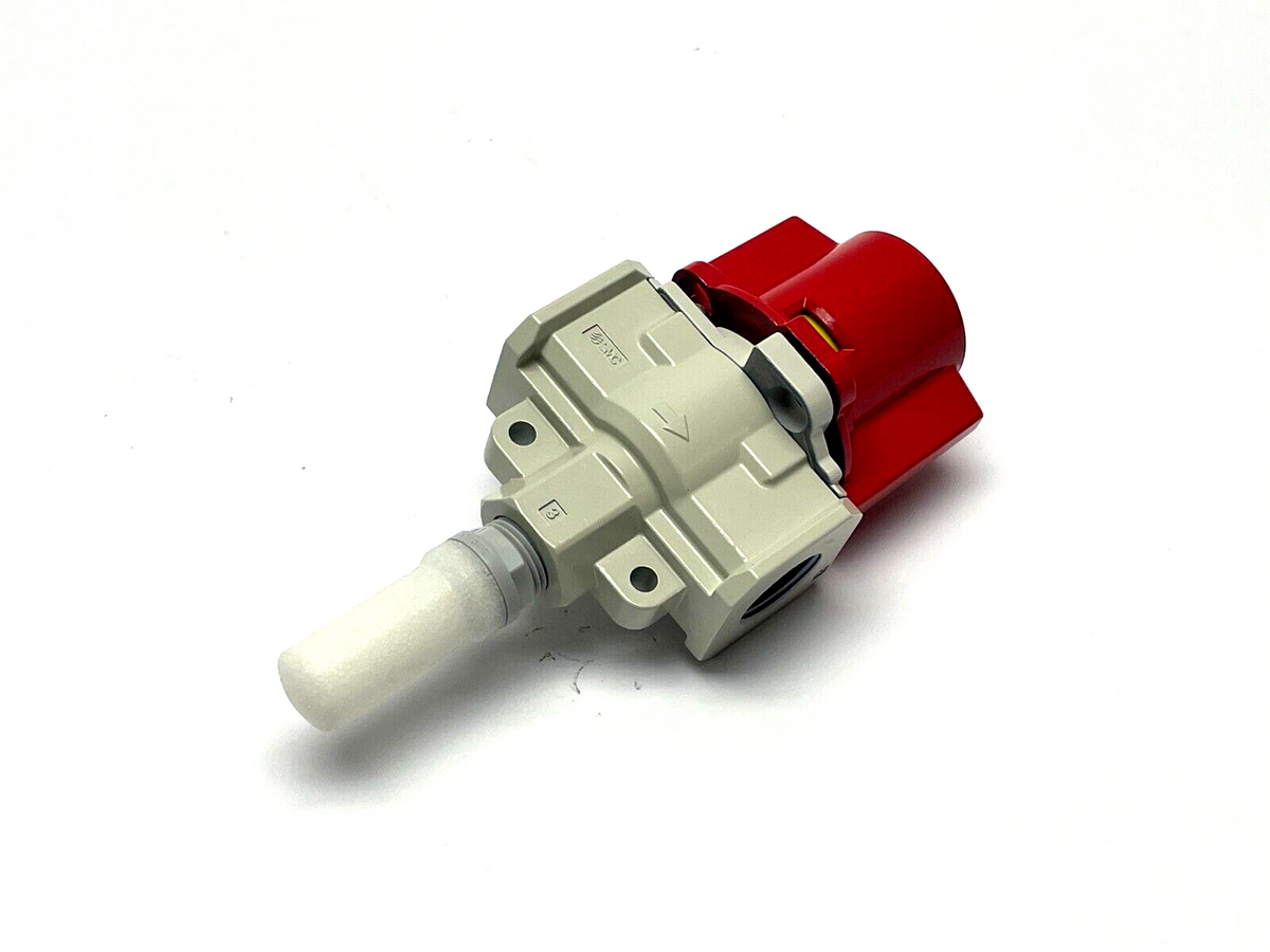 SMC VHS40-N04B-Z Manual Lockout Single Action Relief Valve 3-Port - Maverick Industrial Sales