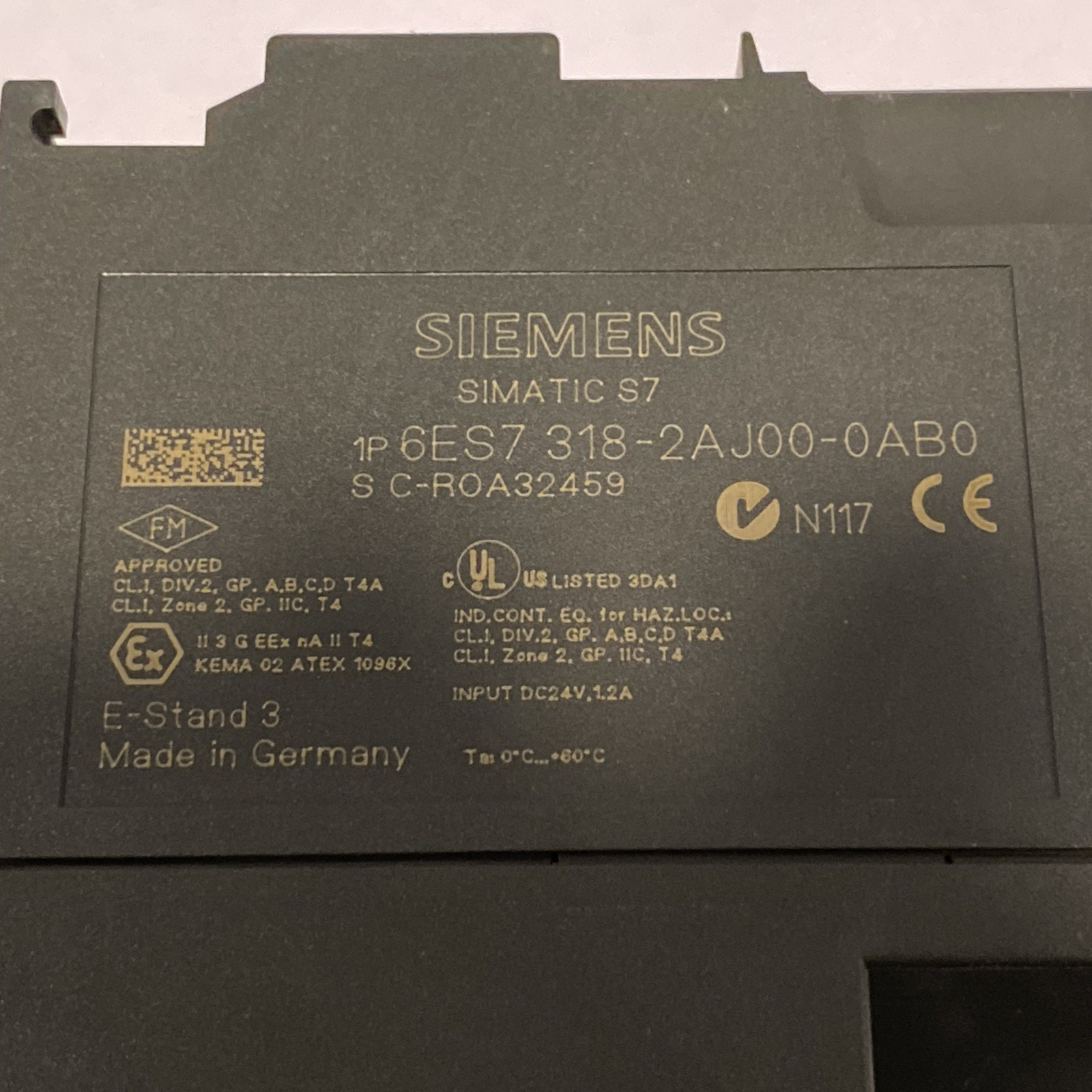 Siemens 6ES7318-2AJ00-0AB0 Simatic S7 CPU Module - Maverick Industrial Sales